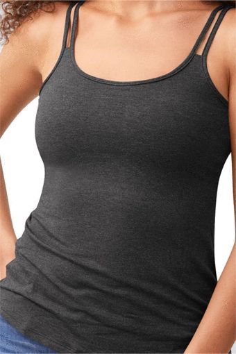 Picture of AMOENA POST-MASTECTOMY VALLETTA TOP 44076 - CHARCOAL SIZE 24